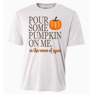 Pour Some Pumpkin On Me In The Name Of Spice Funny Fall Cooling Performance Crew T-Shirt