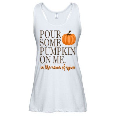 Pour Some Pumpkin On Me In The Name Of Spice Funny Fall Ladies Essential Flowy Tank