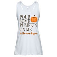 Pour Some Pumpkin On Me In The Name Of Spice Funny Fall Ladies Essential Flowy Tank