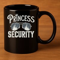 Princess Security Protection Birthday Party Matching Family 11oz C Handle Ceramic Mug