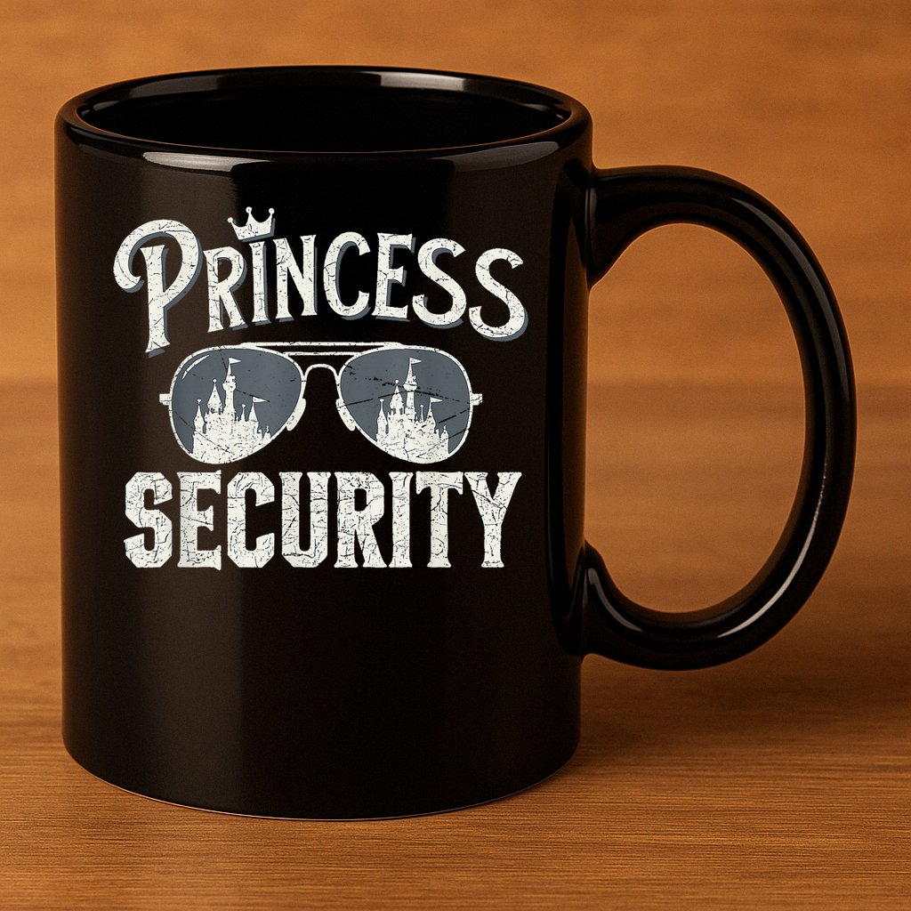 Princess Security Protection Birthday Party Matching Family 11oz C Handle Ceramic Mug