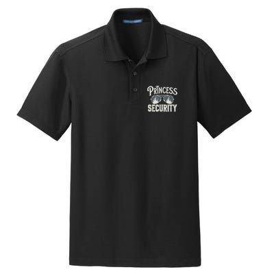 Princess Security Protection Birthday Party Matching Family Dry Zone Grid Polo