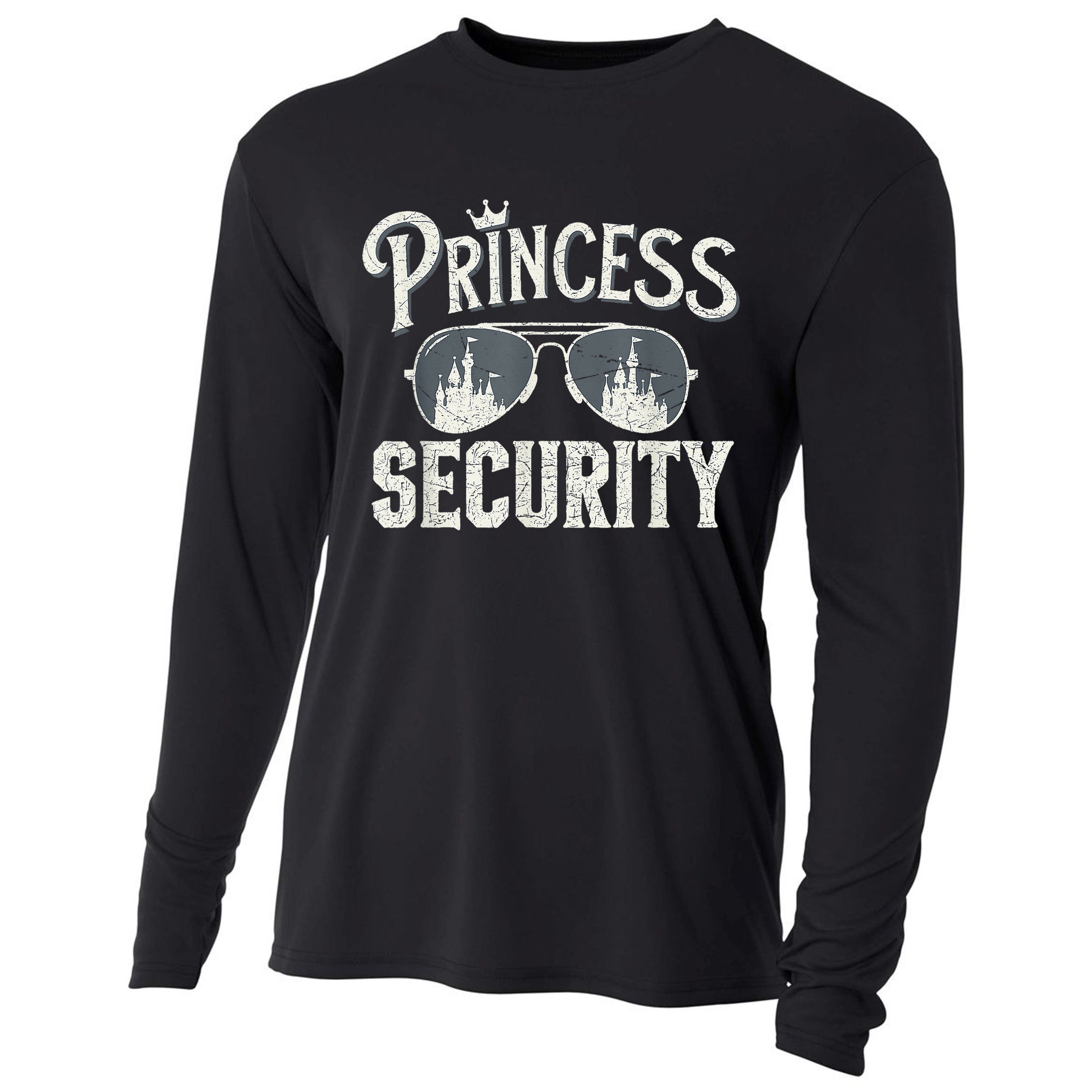 Princess Security Protection Birthday Party Matching Family Cooling Performance Long Sleeve Crew