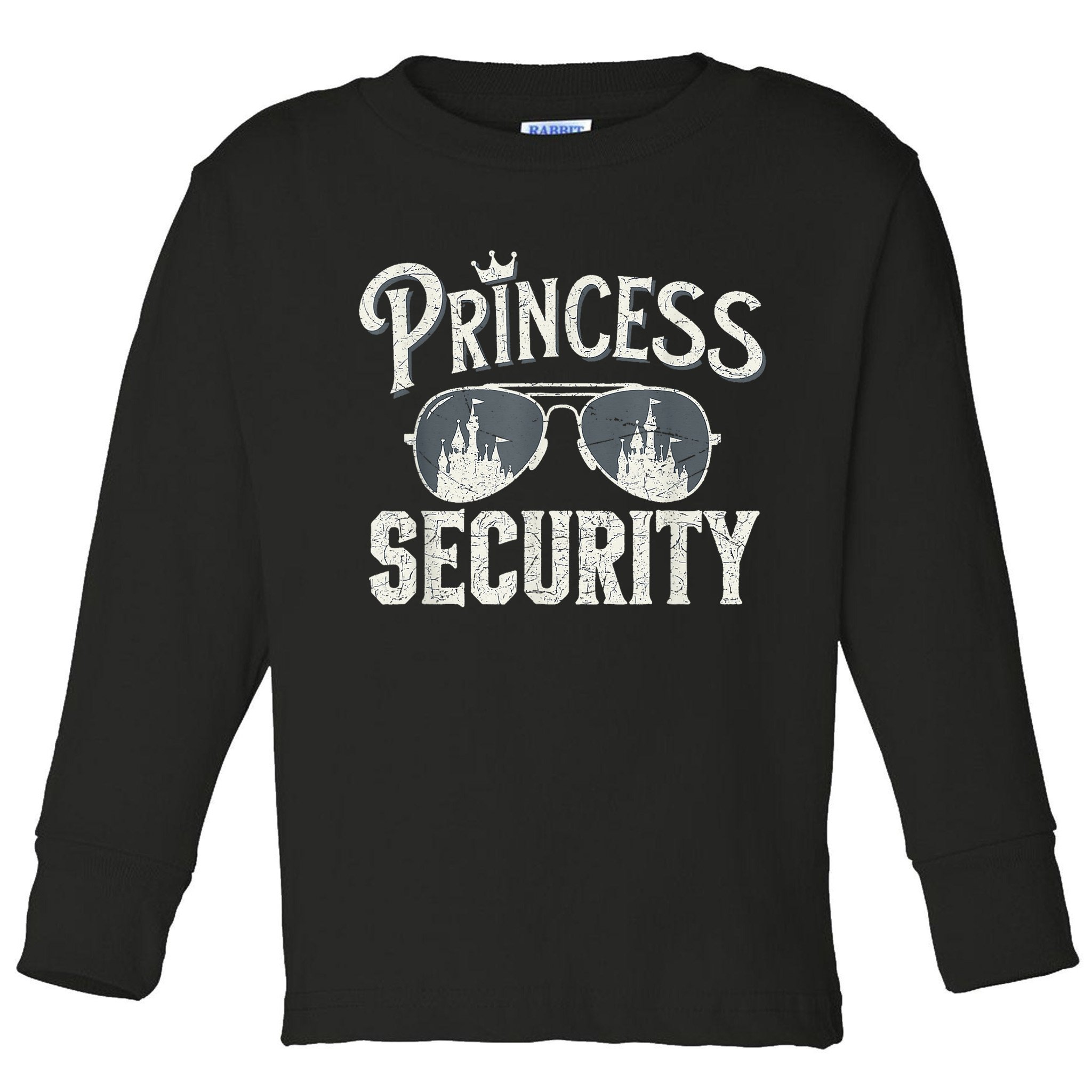 Princess Security Protection Birthday Party Matching Family Toddler Long Sleeve Shirt