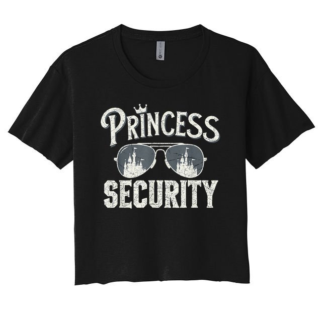 Princess Security Protection Birthday Party Matching Family Crop Top