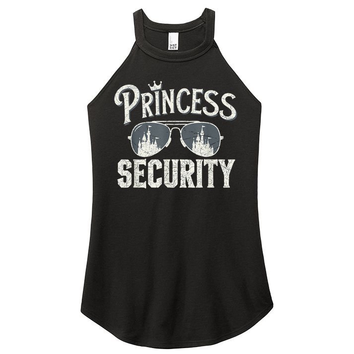 Princess Security Protection Birthday Party Matching Family Women's Perfect Tri Rocker Tank