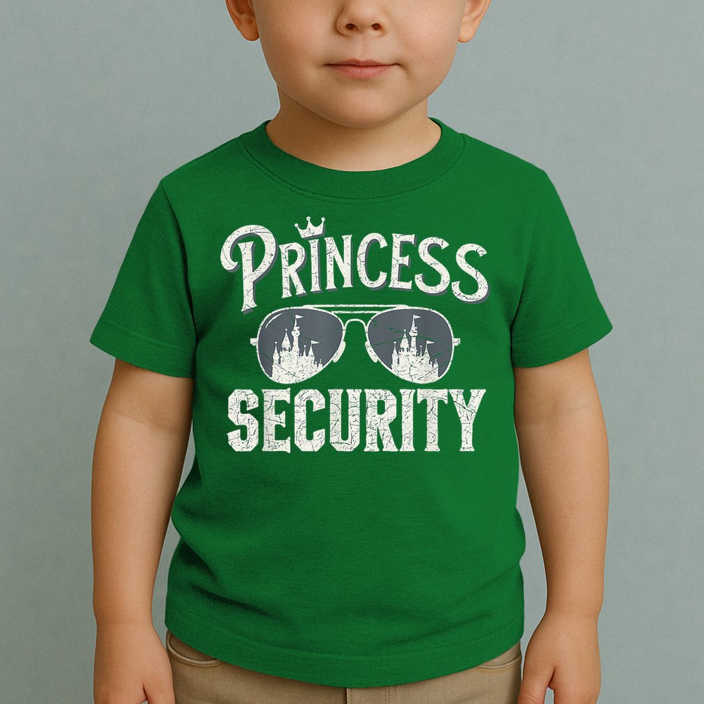 Princess Security Protection Birthday Party Matching Family Toddler T-Shirt
