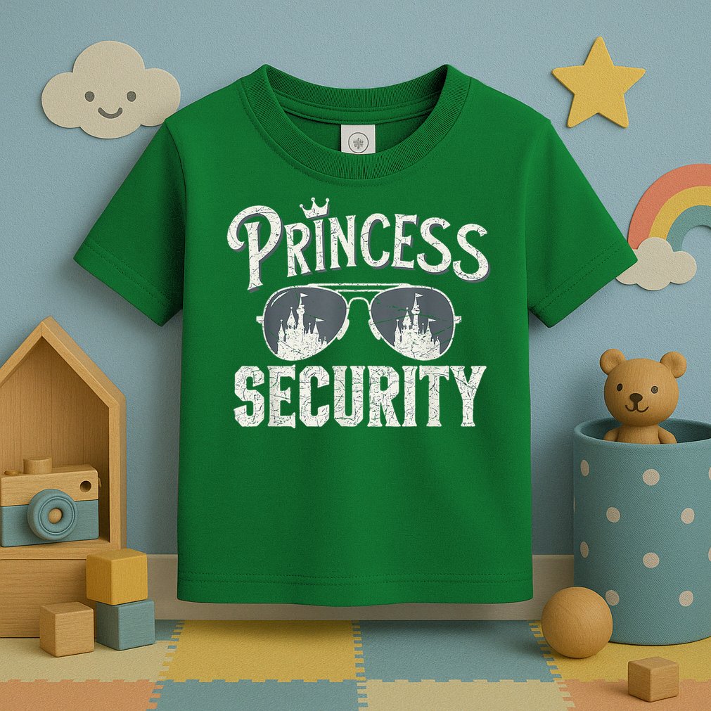Princess Security Protection Birthday Party Matching Family Toddler T-Shirt