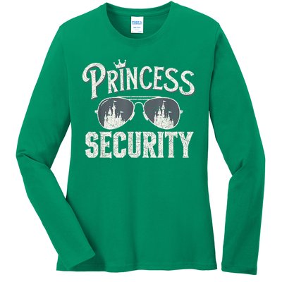 Princess Security Protection Birthday Party Matching Family Ladies Long Sleeve Shirt