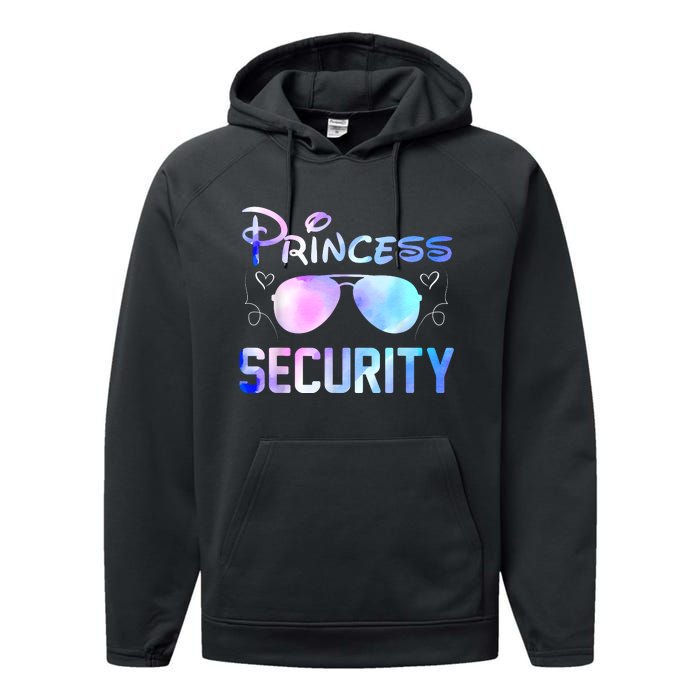 Princess Security Perfects Art For Dad Or Boyfriend Performance Fleece Hoodie