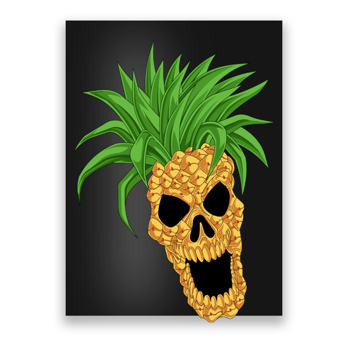 Pineapple Skull Poster