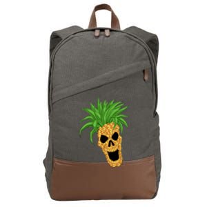 Pineapple Skull Cotton Canvas Backpack