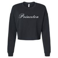 Princeton Script Cropped Pullover Crew