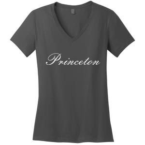 Princeton Script Women's V-Neck T-Shirt