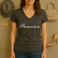 Princeton Script Women's V-Neck T-Shirt