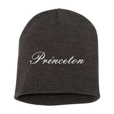 Princeton Script Short Acrylic Beanie