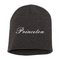 Princeton Script Short Acrylic Beanie