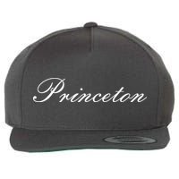 Princeton Script Wool Snapback Cap
