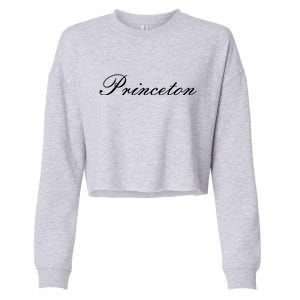 Princeton Script Cropped Pullover Crew