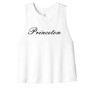 Princeton Script Women's Racerback Cropped Tank