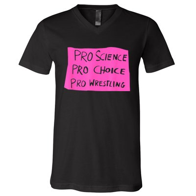 Pro Science Pro Choice Pro Wrestling V-Neck T-Shirt