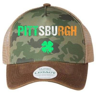 Pittsburgh Saint Patrick's Day Saint Pattys Day Legacy Tie Dye Trucker Hat