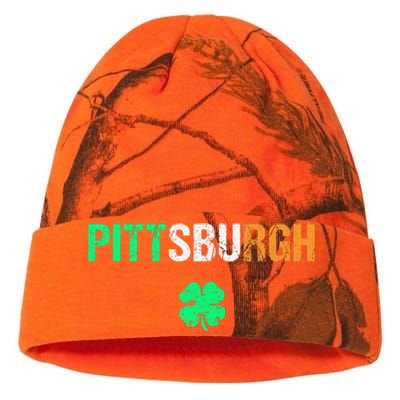 Pittsburgh Saint Patrick's Day Saint Pattys Day Kati Licensed 12" Camo Beanie