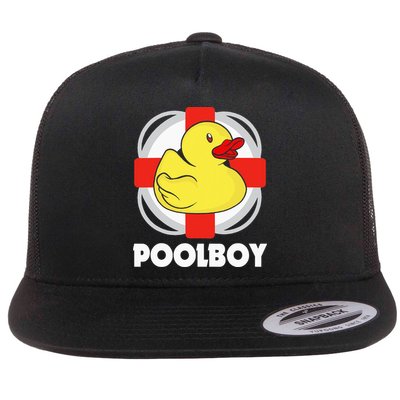Pool Swimming Pool Bathmaster Lifeguard Flatbill Hat