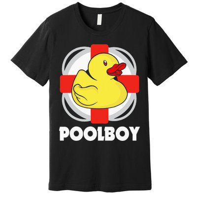 Pool Swimming Pool Bathmaster Lifeguard Premium T-Shirt