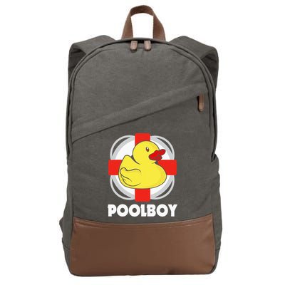 Pool Swimming Pool Bathmaster Lifeguard Cotton Canvas Backpack