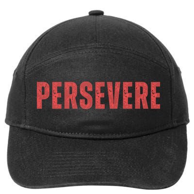 Persevere Script 7-Panel Snapback Hat