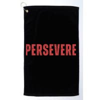 Persevere Script Golf Towel