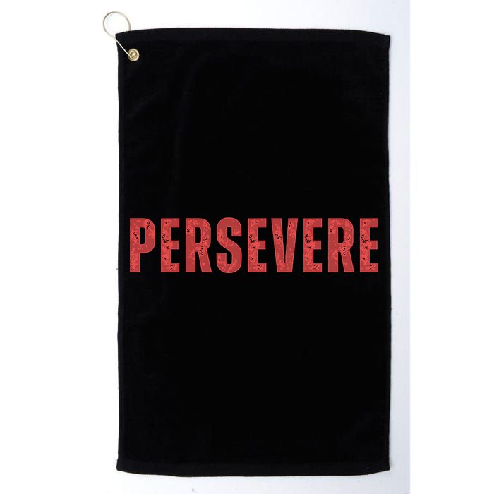 Persevere Script Golf Towel
