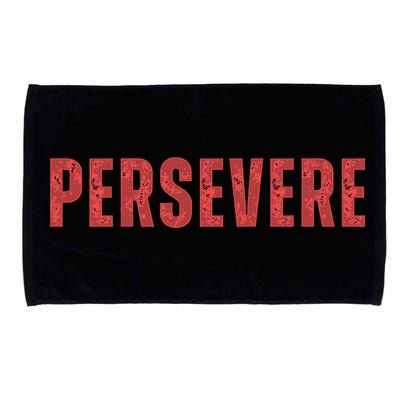 Persevere Script Microfiber Hand Towel