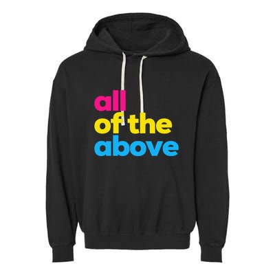 Pansexual Subtle Pan All Of The Above Lgbtq Garment-Dyed Fleece Hoodie