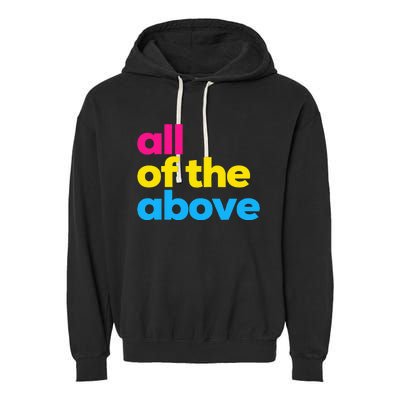 Pansexual Subtle Pan All Of The Above Lgbtq Garment-Dyed Fleece Hoodie