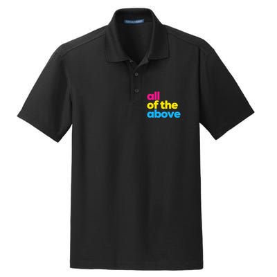 Pansexual Subtle Pan All Of The Above Lgbtq Dry Zone Grid Polo