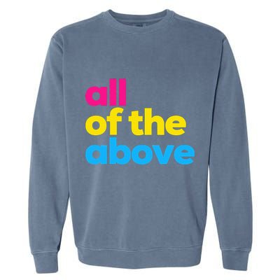 Pansexual Subtle Pan All Of The Above Lgbtq Garment-Dyed Sweatshirt