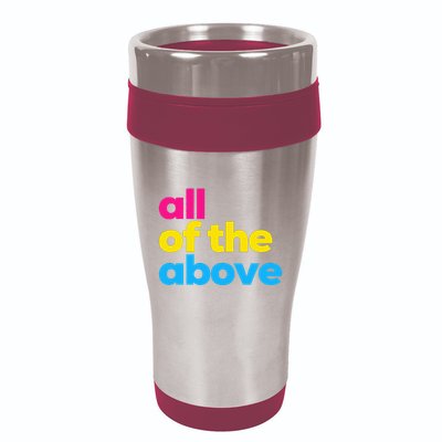 Pansexual Subtle Pan All Of The Above Lgbtq 16oz Travel Tumbler