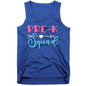 PreK Squad Preschool Teacher Cool Gift Tank Top