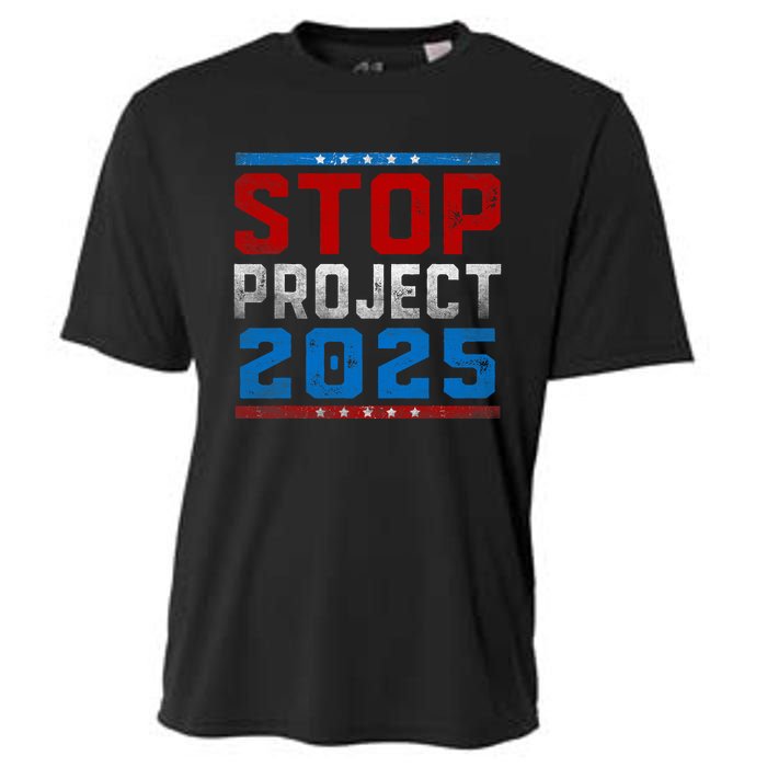 Prodemocracy Stop Project 2025 Presidential Election 2024 Cooling Performance Crew T-Shirt