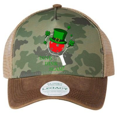 Pickleball St Patricks Day Leprechaun Dink Dink Slam Legacy Tie Dye Trucker Hat