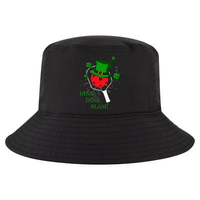 Pickleball St Patricks Day Leprechaun Dink Dink Slam Cool Comfort Performance Bucket Hat