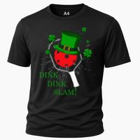 Pickleball St Patricks Day Leprechaun Dink Dink Slam Cooling Performance Crew T-Shirt