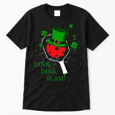 Pickleball St Patricks Day Leprechaun Dink Dink Slam Tall T-Shirt