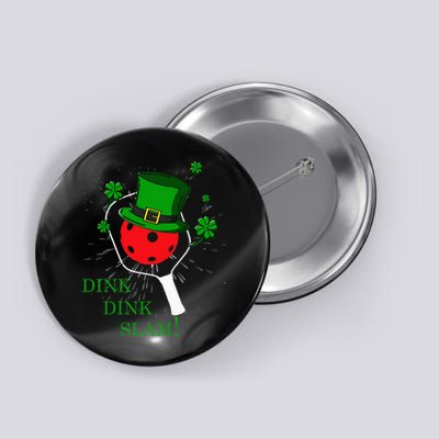 Pickleball St Patricks Day Leprechaun Dink Dink Slam Button