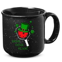 Pickleball St Patricks Day Leprechaun Dink Dink Slam 15oz Campfire Ceramic Mug
