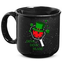 Pickleball St Patricks Day Leprechaun Dink Dink Slam 15oz Campfire Ceramic Mug