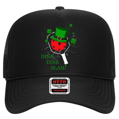 Pickleball St Patricks Day Leprechaun Dink Dink Slam Trucker Hat