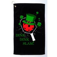 Pickleball St Patricks Day Leprechaun Dink Dink Slam Golf Towel